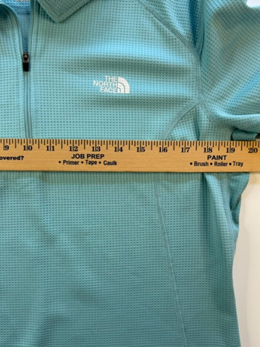 The North Face Vaporwick Cycling Jersey Women Extra Large Teal 1/4 Zip Polyester - Picture 6 of 10